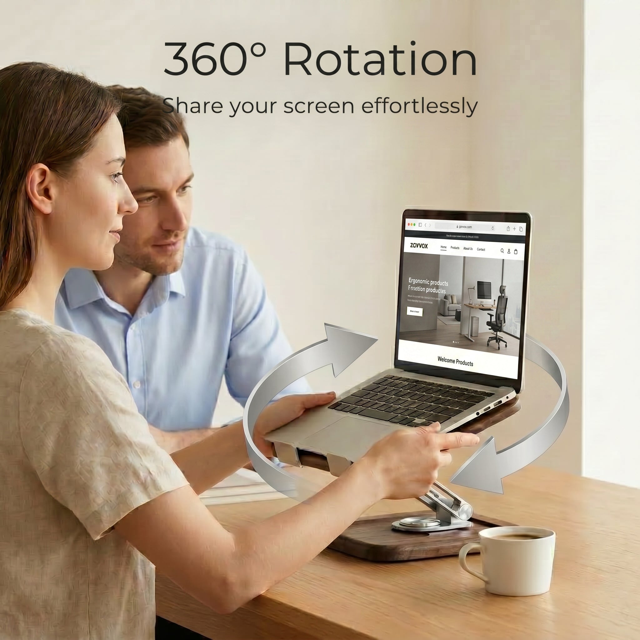 Walnut Pro Laptop Stand