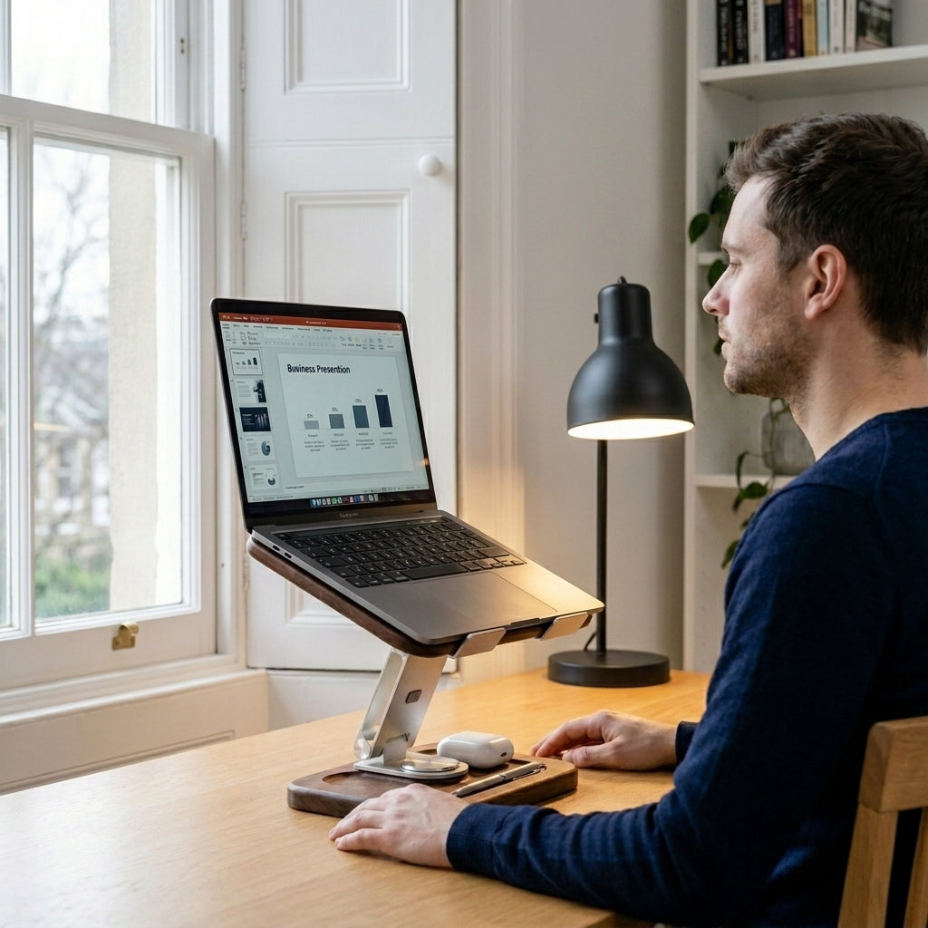 Walnut Pro Laptop Stand