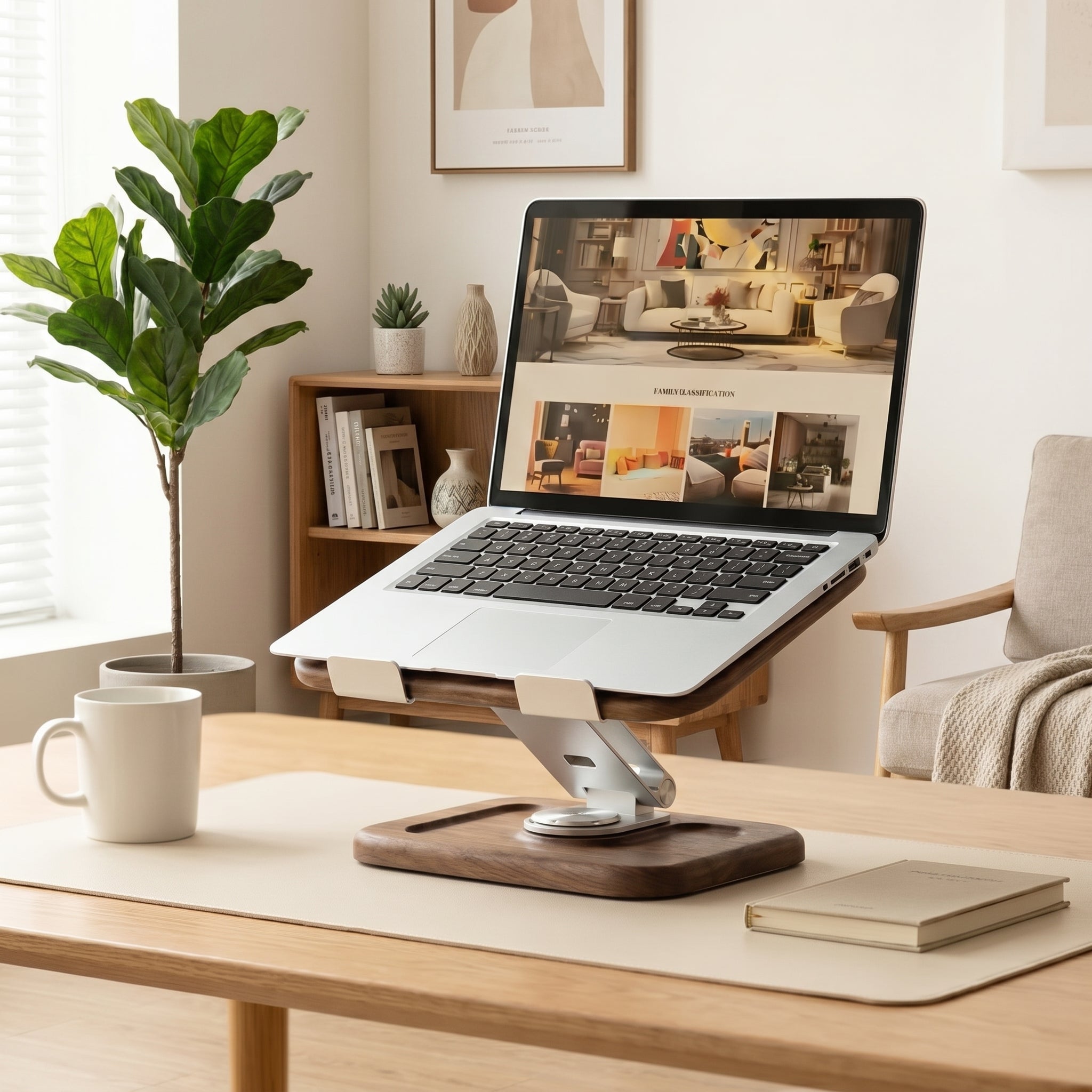 Walnut Pro Laptop Stand